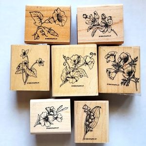 Vintage Stampin Up! 1998 Floral Stamp Set